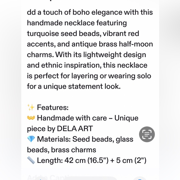 Handmade charm necklace ! New. 🎄 - Picture 5 of 5